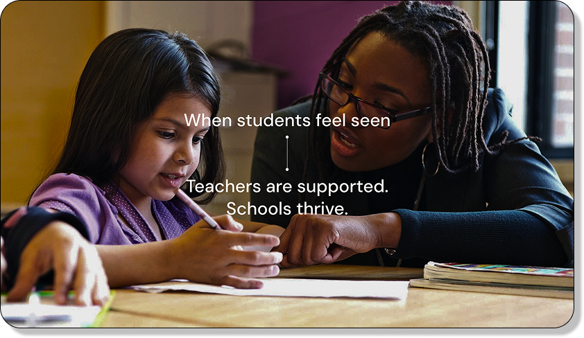 Teacher helping student with homework